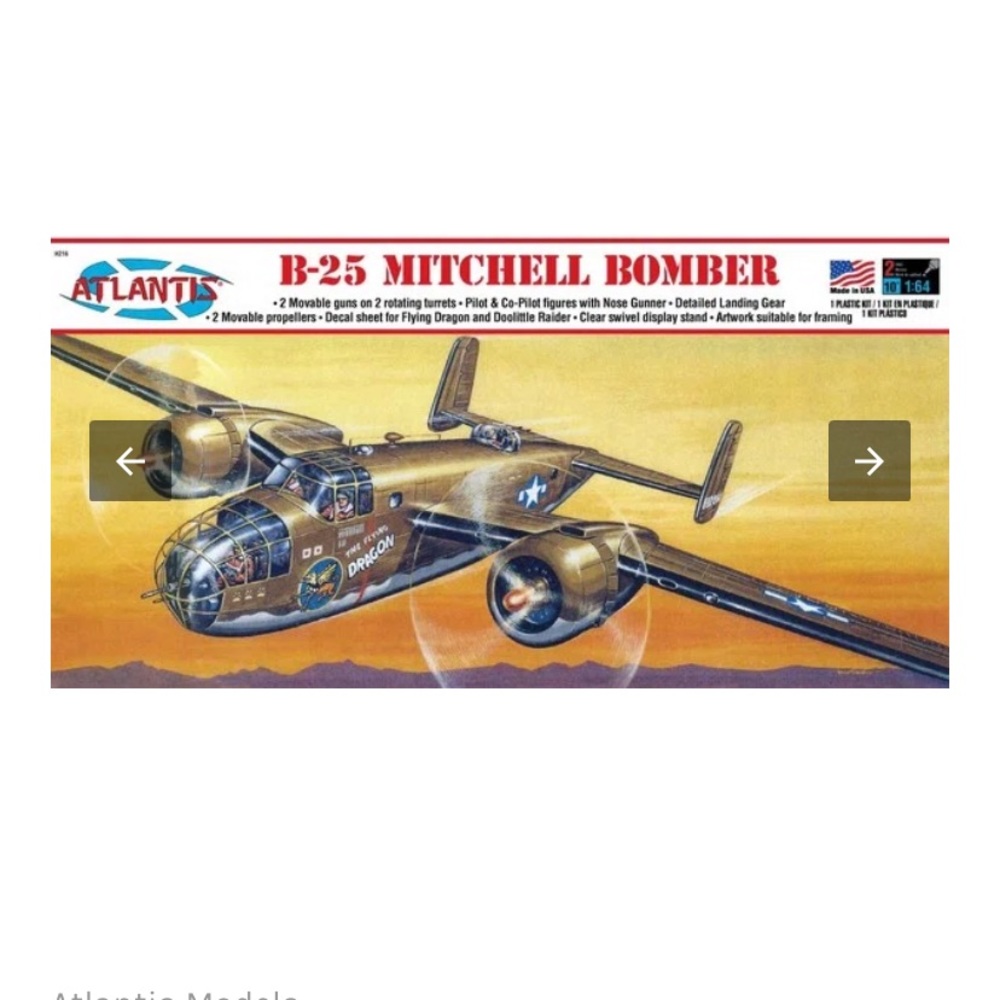 Atlantis B-25 Mitchell Bomber Building Set